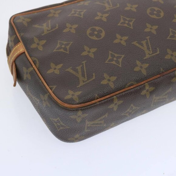 LOUIS VUITTON Monogram Compiegne 23 Clutch Bag M51847 LV Auth - Picture 13 of 15